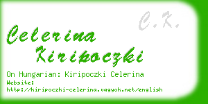 celerina kiripoczki business card